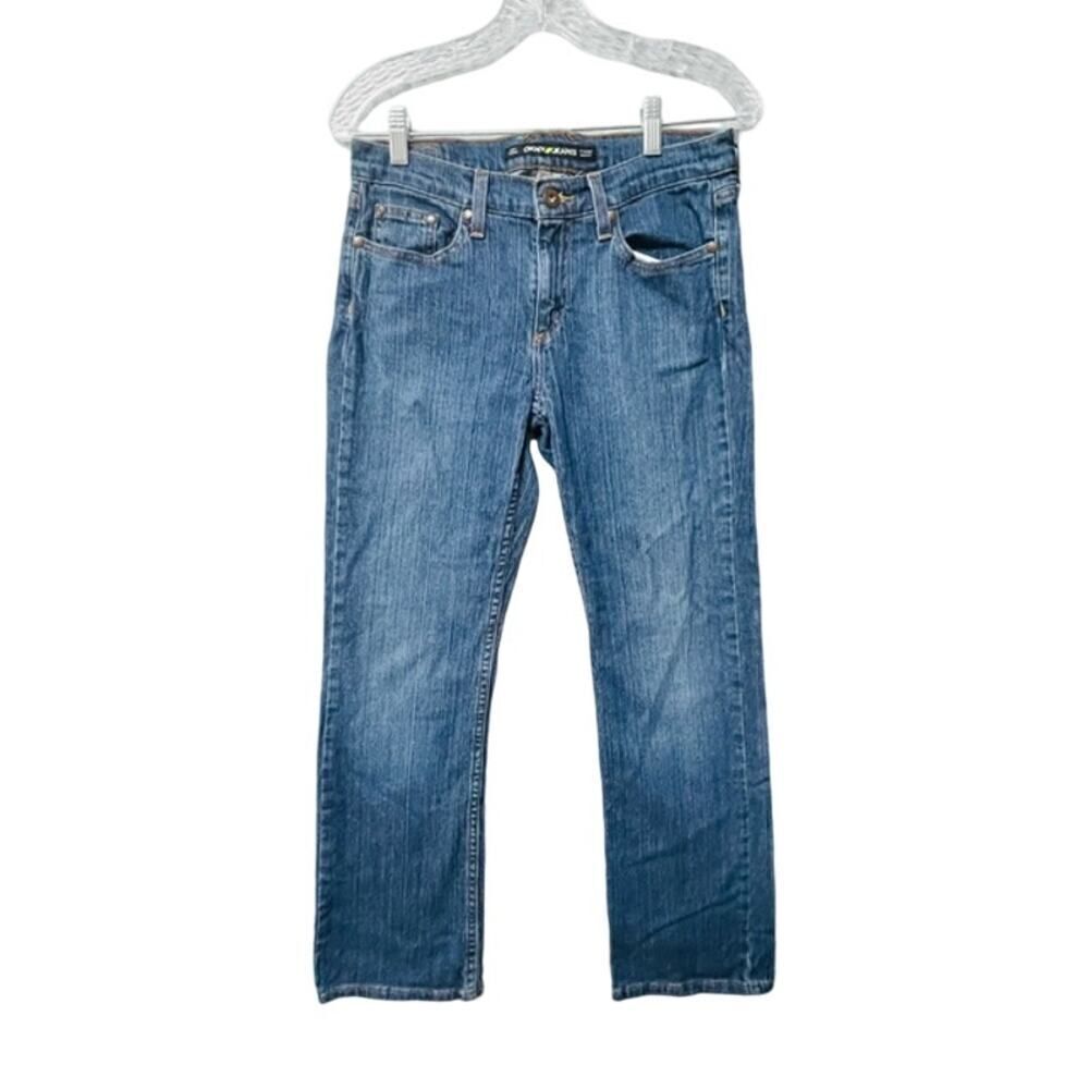 DKNY Ludlow Jeans Womens 6 R (30x28) Blue Denim Stretch Straight Boot Cut Casual